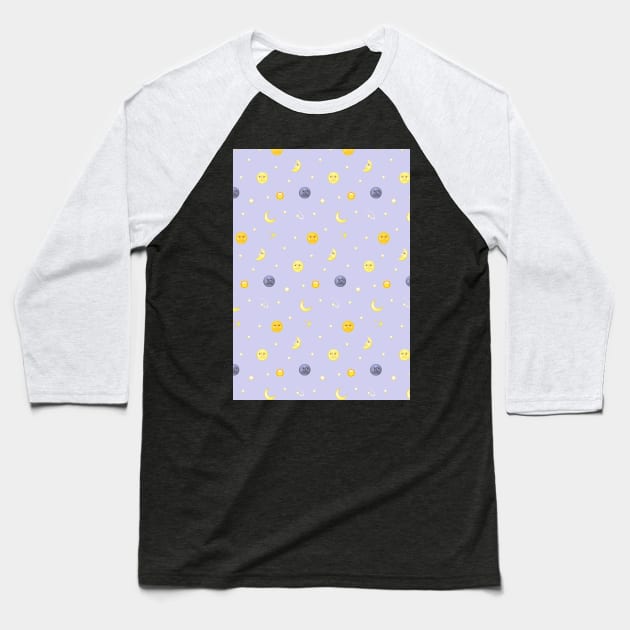 emoji moon Baseball T-Shirt by hxrtsy